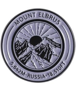 Russia 'Mount Elbrus 5,642 m 18,510 ft' Enamel Pin