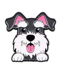 Lovely Pet 'Peeking Miniature Schnauzer' Enamel Pin