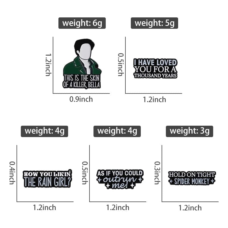 Twilight ' As If You Could Outrun Me' Enamel Pin - Image 4