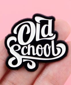 Alternative view of Old Scool Enamel Pin