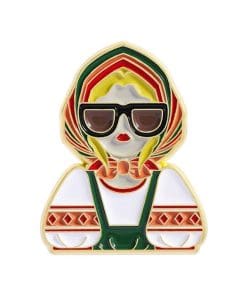 Russian 'Linda Menina in Black Shades' Enamel Pin