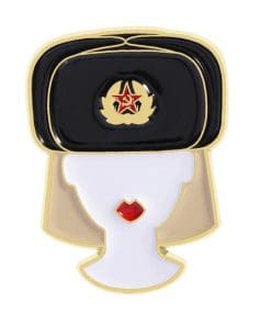 Russian 'Military Girl' Enamel Pin