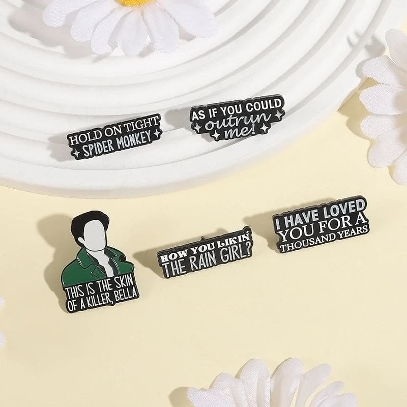 Twilight 'How You Likin' the Rain Girl' Enamel Pin - Image 2