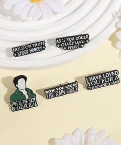 Alternative view of Twilight 'Set of 5 Vampire Quotes' Enamel Pin