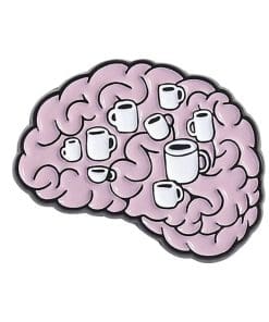 Coffee in My Brain Enamel Pin