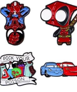 Alternative view of Deadpool 'Confused Guy' Enamel Pin
