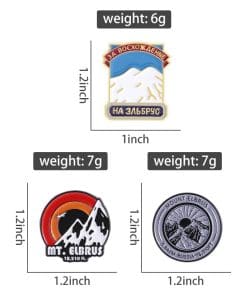 Russia Mountain 'Ascent To Elbrus' Enamel Pin - Image 4