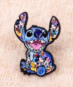 Alternative view of Lilo and Stitch ‘Stitch | Mickey and Minnie Doodle' Enamel Pin