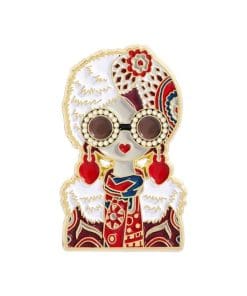 Russian 'Native Girl in Sunglasses' Enamel Pin