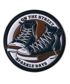 Canvas Sneakers 'On the Street Sparkle Days' Enamel Pin