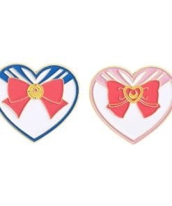 Sailor Moon ‘Set of 2 Heart Suit Bow’ Enamel Pin