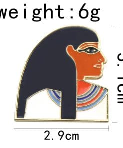 Alternative view of Ancient Egypt 'Neith' Enamel Pin