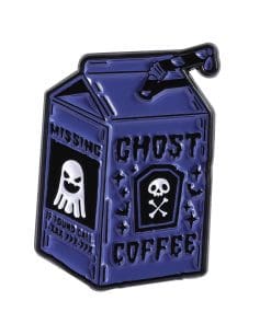 Scary Drink 'Ghost Coffee' Enamel Pin