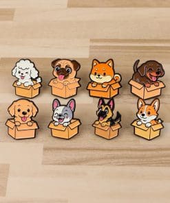Dog in a Box 'German Shepherd' Enamel Pin - Image 3