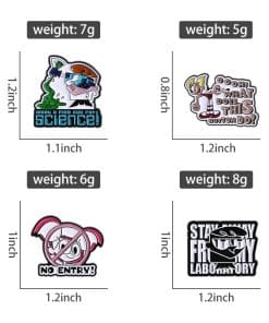 Dexter’s Laboratory ’Set of 7 Science Lab' Enamel Pin - Image 5