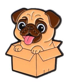 Dog in a Box 'Pug' Enamel Pin