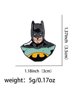 Comic Hero 'Batman' Enamel Pin - Image 4