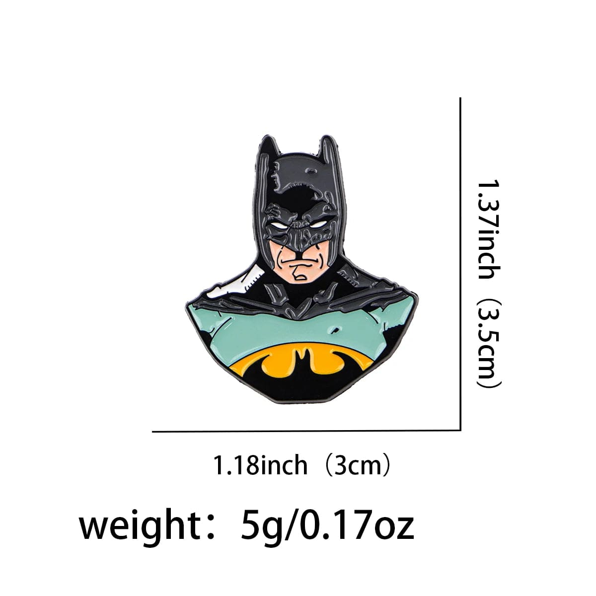 Comic Hero 'Batman' Enamel Pin - Image 4