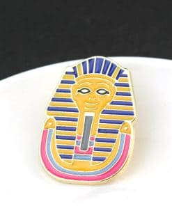 Alternative view of Ancient Egypt 'Pharaoh Head' Enamel Pin