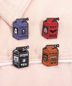 Scary Drink 'Spider Tea' Enamel Pin - Image 3