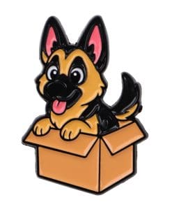 Dog in a Box 'German Shepherd' Enamel Pin