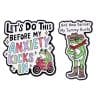 Funny Frog 'Set of 2 Anxiety Feels' Enamel Pin