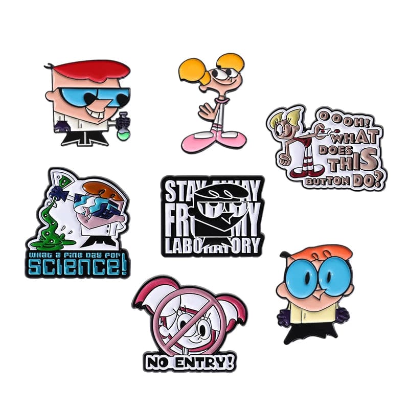 Dexter’s Laboratory ’Set of 7 Science Lab' Enamel Pin