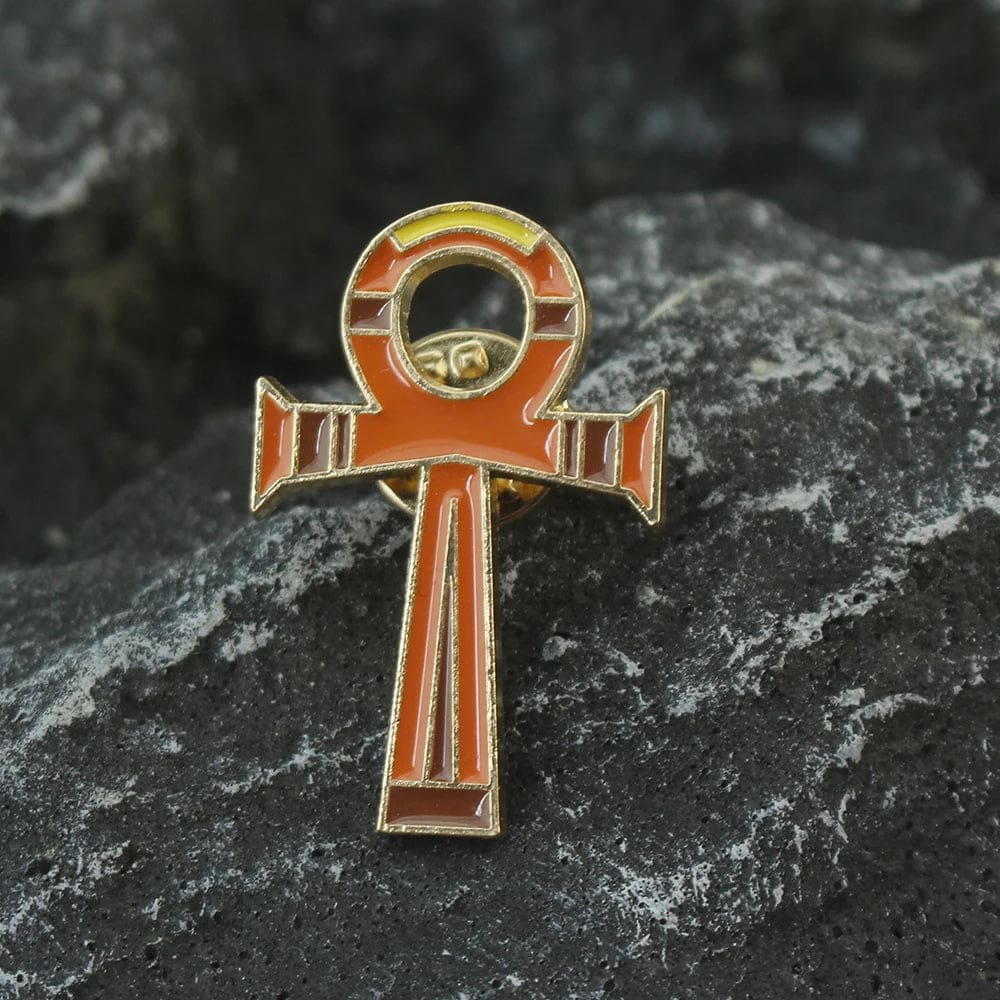 Ancient Egypt 'Ankh Cross' Enamel Pin - Image 2