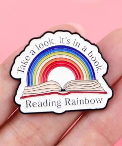 Alternative view of Reading Rainbow 'Take A Look It's In A Book' Enamel Pin