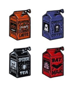 Scary Drink 'Set of 4 Thirsty Ghost Drink' Enamel Pin