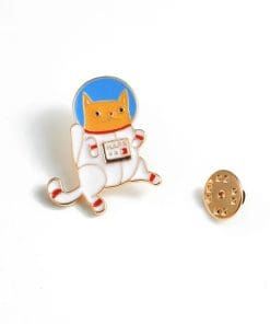 Animal Astronaut Suit 'Cat Explorer' Enamel Pin