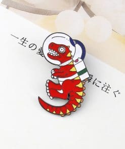 Alternative view of Animal Astronaut Suit 'Dinosaur Explorer' Enamel Pin