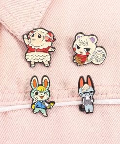 Alternative view of Animal Crossing: New Horizons 'Sasha' Enamel Pin