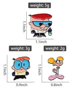 Dexter’s Laboratory ’Set of 4 Science Lab' Enamel Pin - Image 3
