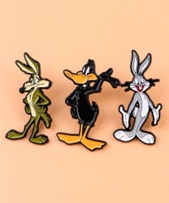 Alternative view of L00ney Tunes ‘Smirky Wile E. Coyote’ Enamel Pin