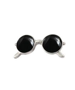Summer Sunglasses 'Silver Round' Enamel Pin