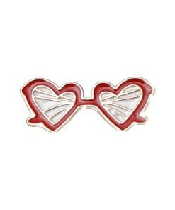 Summer Sunglasses 'Red Heart' Enamel Pin