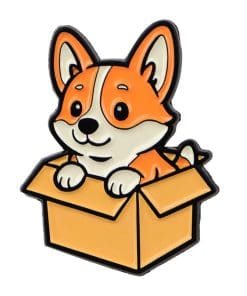Dog in a Box 'Pembroke Welsh Corgi' Enamel Pin