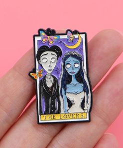 Alternative view of Corpse Bride The Lovers Victor and Emily Enamel Pin