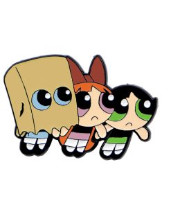 Powerpuff Girls Hiding Bubbles Enamel Pin