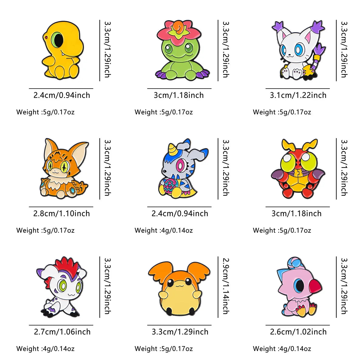 Digimon Adventure Baby Agumon Enamel Pin - Image 4