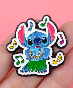 Lilo and Stitch Set of 2 Scrump and Stitch Dancing Enamel Pin - Image 3