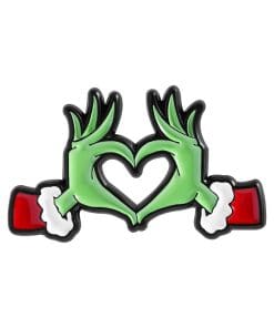 The Grinch Hand Heart Enamel Pin