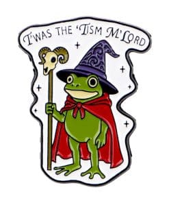 Magician Witch Frog Twas the Tism M Lord Enamel Pin