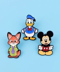 Alternative view of Kawaii Chibi Set of 3 'Donald | Mickey | Nick' Enamel Pin