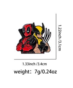 Wolverine x Deadpool BFF Enamel Pin - Image 4