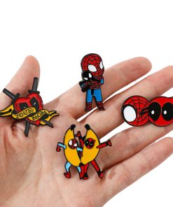 Alternative view of Deadpool Set of 4 Funny Tandem Enamel Pin
