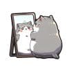 Kitty Cat 'Fat Conscience' Enamel Pin