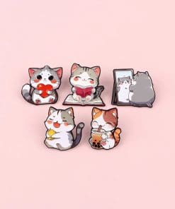 Kitty Cat 'Fat Conscience' Enamel Pin - Image 3