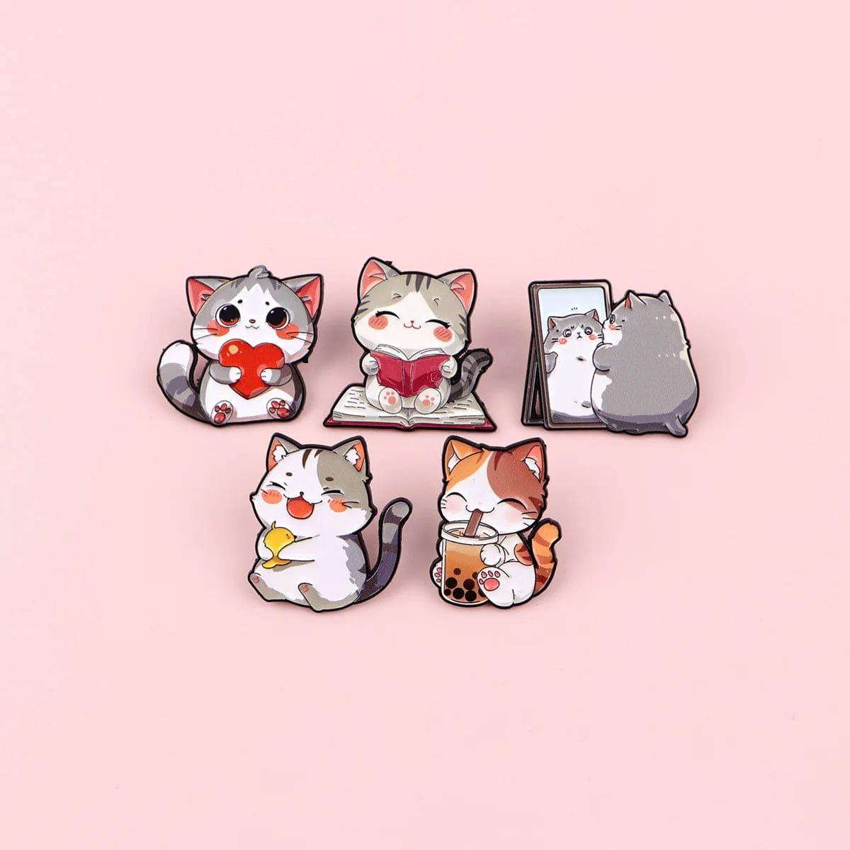 Kitty Cat 'Fat Conscience' Enamel Pin - Image 3